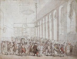 The Old India House by Thomas Rowlandson